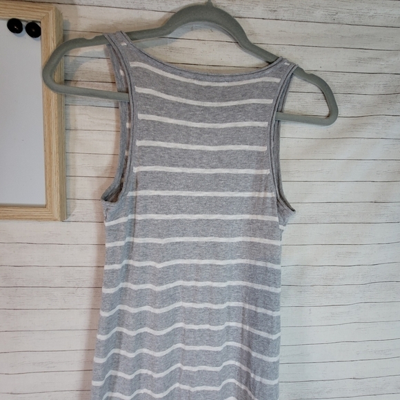 VINCE GRAY STRIPED RACER BACK MAXI DRESS, SZ XS - Picture 8 of 12